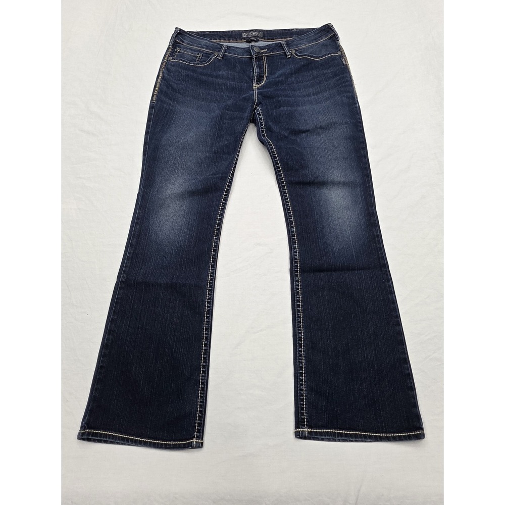 Silver Jeans Co. Women's Aiko Bootcut Dark Wash Jeans Size 18/L33
